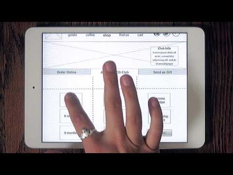Organic Gelato and Coffee Online Ordering Prototype