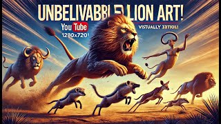 Mind-Blowing 3D Lion Artwork Looks Extremely Real On Your Wall