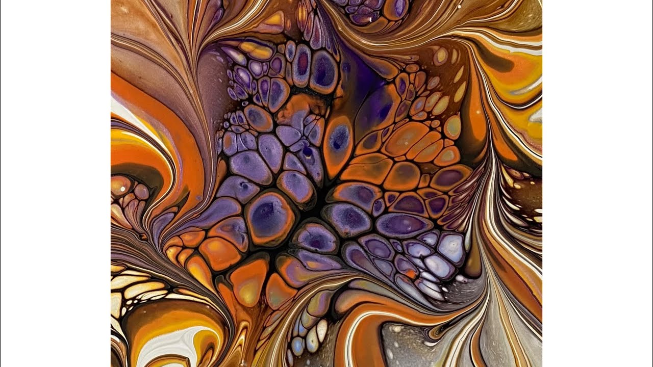 (1558) Awesome Modified Bloom, Acrylic Paint Pouring - YouTube