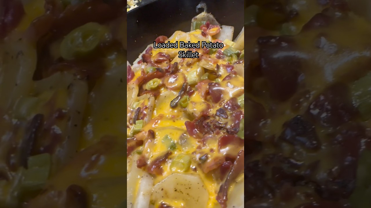 Сковорода с запеченным картофелем 