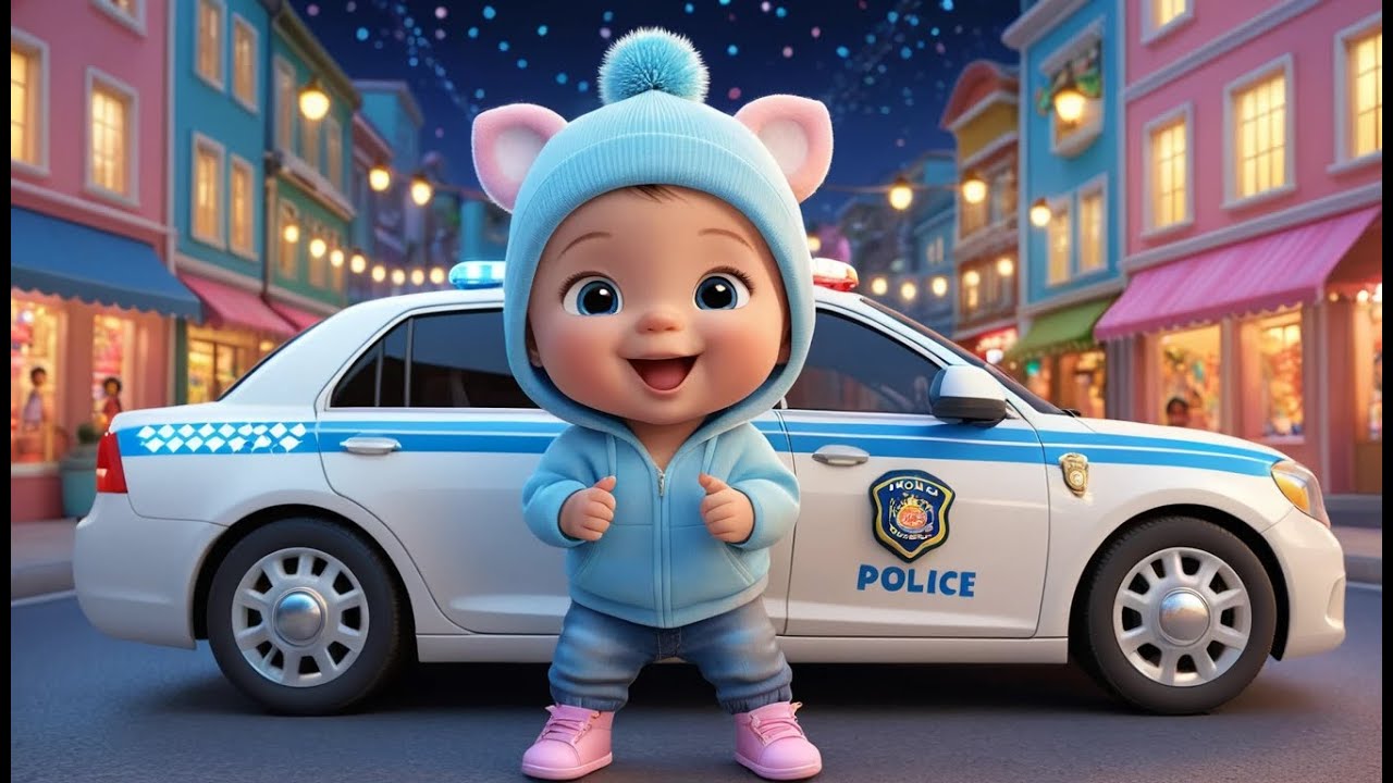 Police Car Lights Show | Fun Learning & Action Song for Toddlers