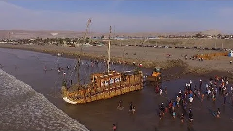 Ahoy! Reed raft to set sail across the Pacific