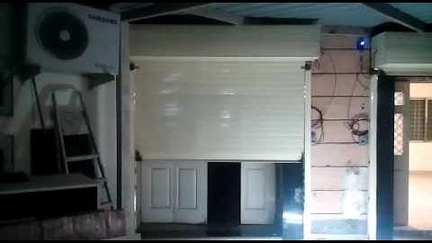 Perforated Rolling shutter with Automation