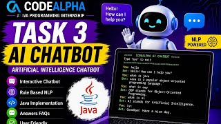 CodeAlpha Java Programming Internship | Task 3 Artificial Intelligence Chatbot | Java Project Demo