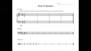 Ear Training 2 -Dictation Quiz#12