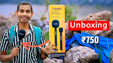 DigiTek Handheld Mic Adapter (DHMA- 101) Unboxing @techfrombgs