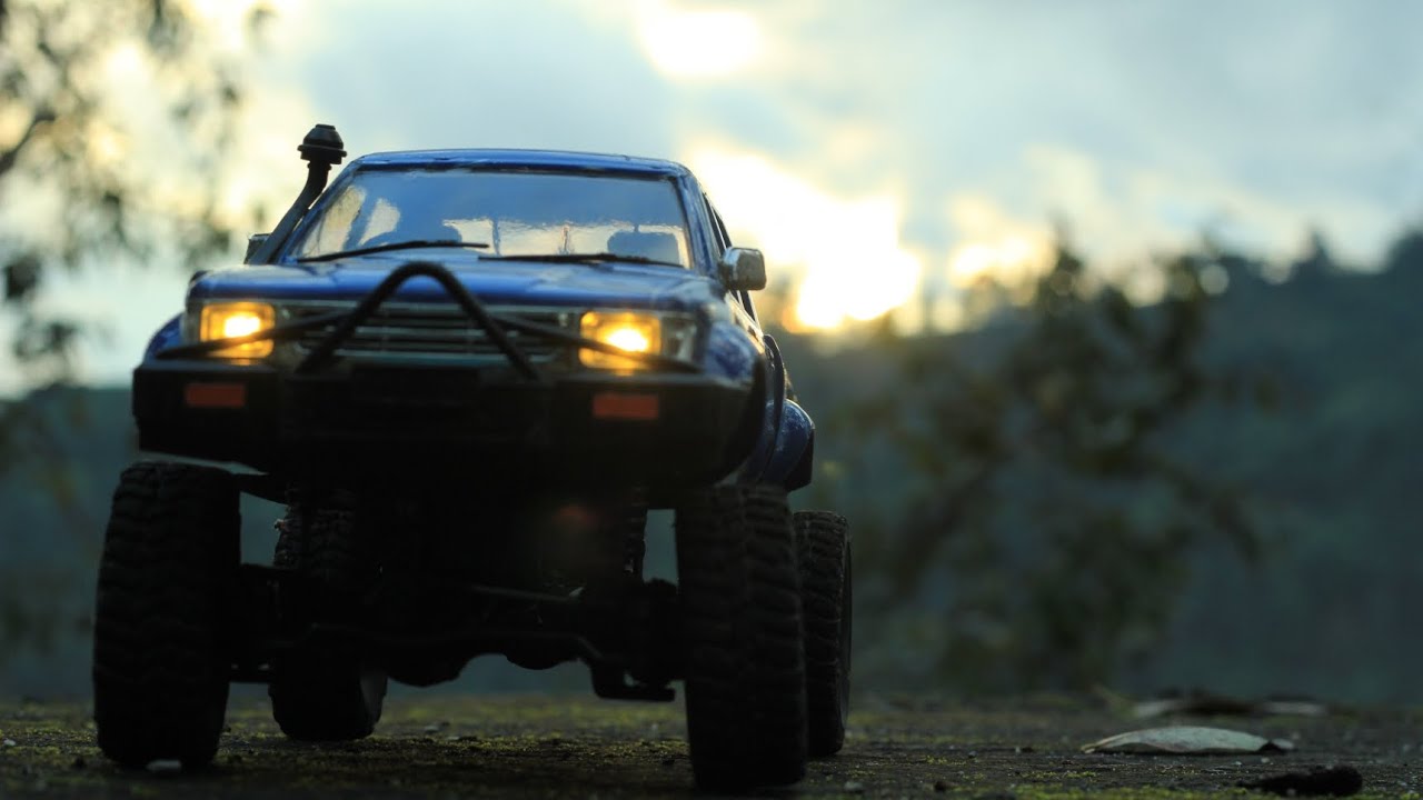 RC Hilux Adventure – Power on the Trails. Sunset  🩵✨ #RCHilux