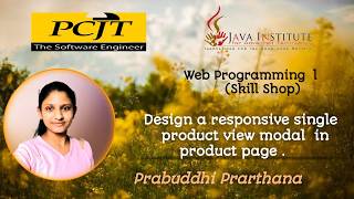 Task 45 ||  Design a responsive single product view modal in product page || Skill Shop