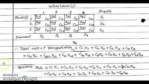 Transportation Problem_ Mathematical Modeling