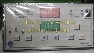 Fan coil winding machine controller