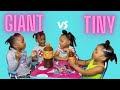 GIANT vs TINY FOOD CHALLENGE