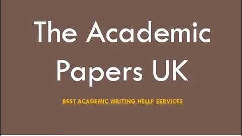 Dissertation Writing Service | The Academic Papers UK