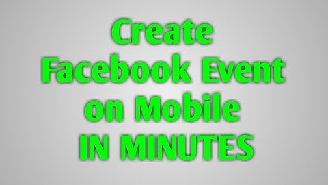 How To Create a Facebook Event on Mobile IN MINUTES