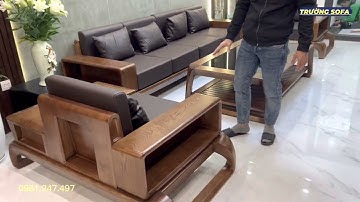 Bàn Giao Bộ Sofa Chân Soắn Cực Kì Đẹp Tại Căn Biệt Thự  | Sofa Gỗ Sồi Nga Phòng Khách