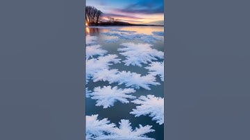 Thumbnail of The stunning ice flowers of the Songhua River! #ice #flowers #river