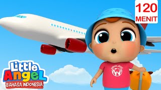 Bayi John di Pesawat Terbang! | Little Angel Bahasa Indonesia | Kartun dan Lagu Anak Anak
