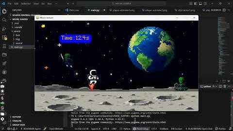 Moon jumper - pygame