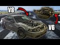 COMPLETE LS SWAP GUIDE + Driving the v8 drift car for the first time! (POEBOYS IS BACK)