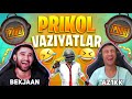 AZ1KK, BEKJAAN || PRIKOL || PUBG MOBILE || STRIM PAYTIDAGI KULGULI😂 VAZIYATLAR VA РЕАКЦИЯ BEKJAAN.