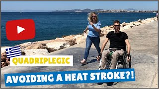 Quadriplegia - How to Avoid a HEAT STROKE??!!! | First Time Out and About After ACCIDENT!!