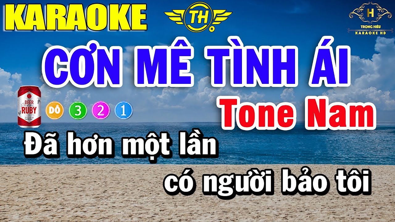 Cơn Mê Tình Ái Karaoke Tone Nam Nhạc Sống | Trọng Hiếu Cơn Mê Tình Ái Karaoke Tone Nam Nhạc Sống | Trọng Hiếu
