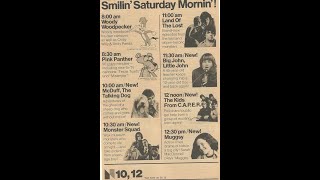 NBC Saturday Morning Cartoon Line Up with commercials and bumpers | 1976