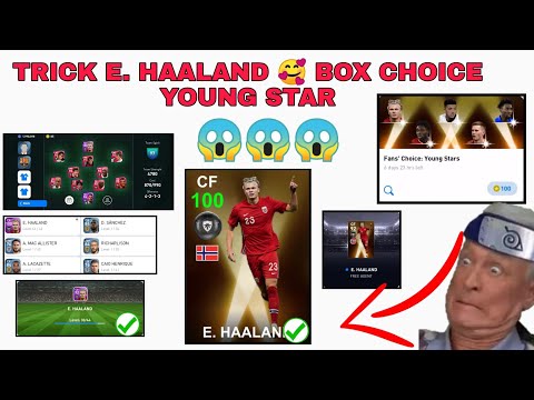 HACK TRICK E. HAALAND , BOX CHOICE YOUNG STAR  😱 PES MOBILE 2021