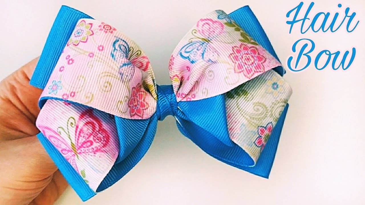 Hair Bow Tutorial / Bow out of Ribbon / How to Make Bows with