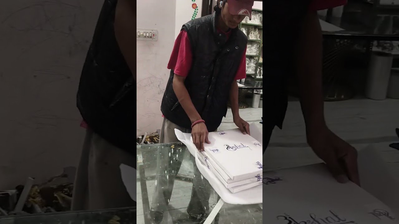 From our workshop to your homes 🤍✨ | Bulk Order | Namokar Mantra Frame | Akshat Arts | Packing |