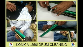 Konica bizhub c250i Drum  Cleaning