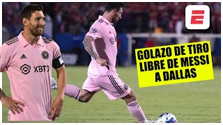 EL GOLAZO de Messi a Dallas que envió el juego a la tanda de penales | Leagues Cup