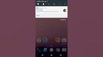 Android Nougat Notification Panel
