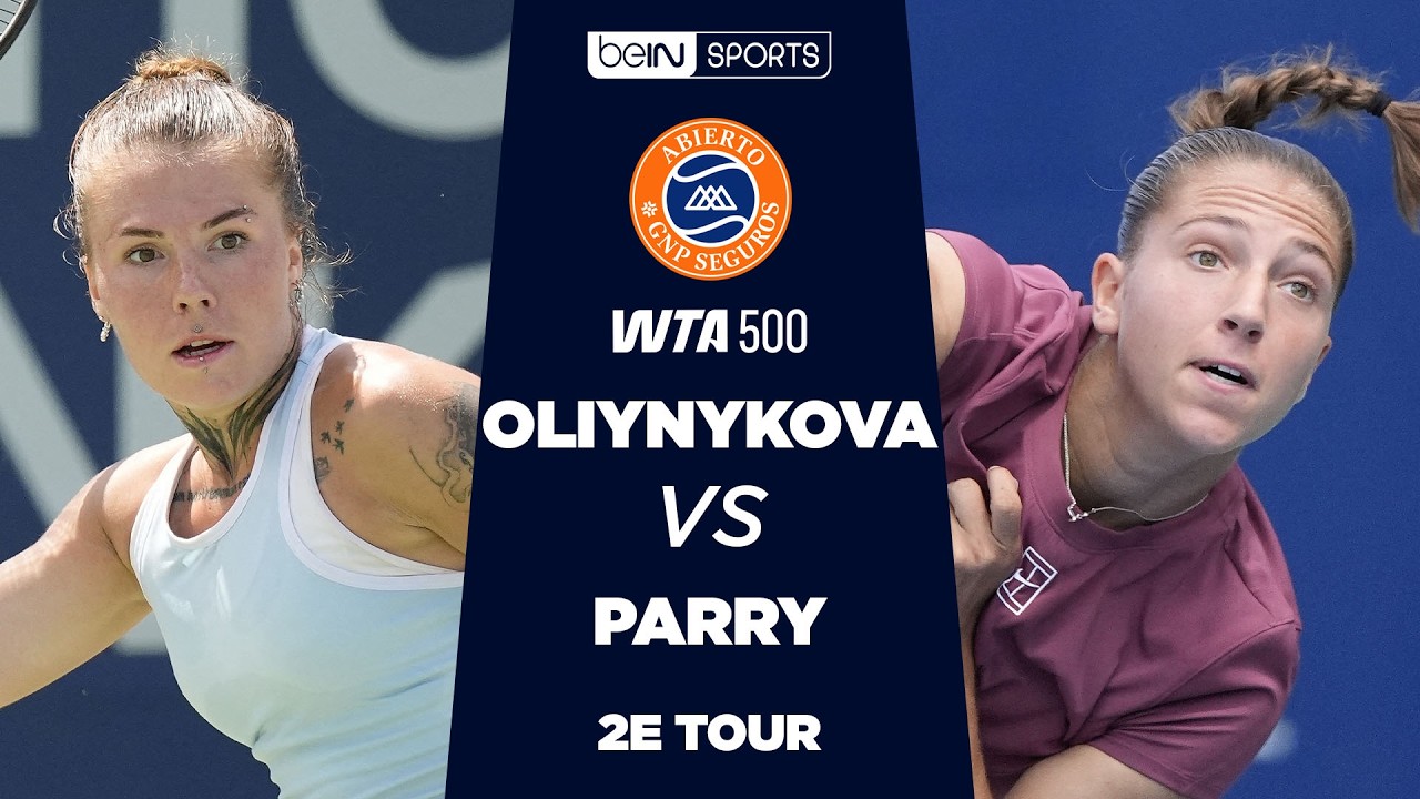 Résumé : Diane PARRY vs Oleksandra OLIYNIKOVA | WTA500 Monterrey 2e tour