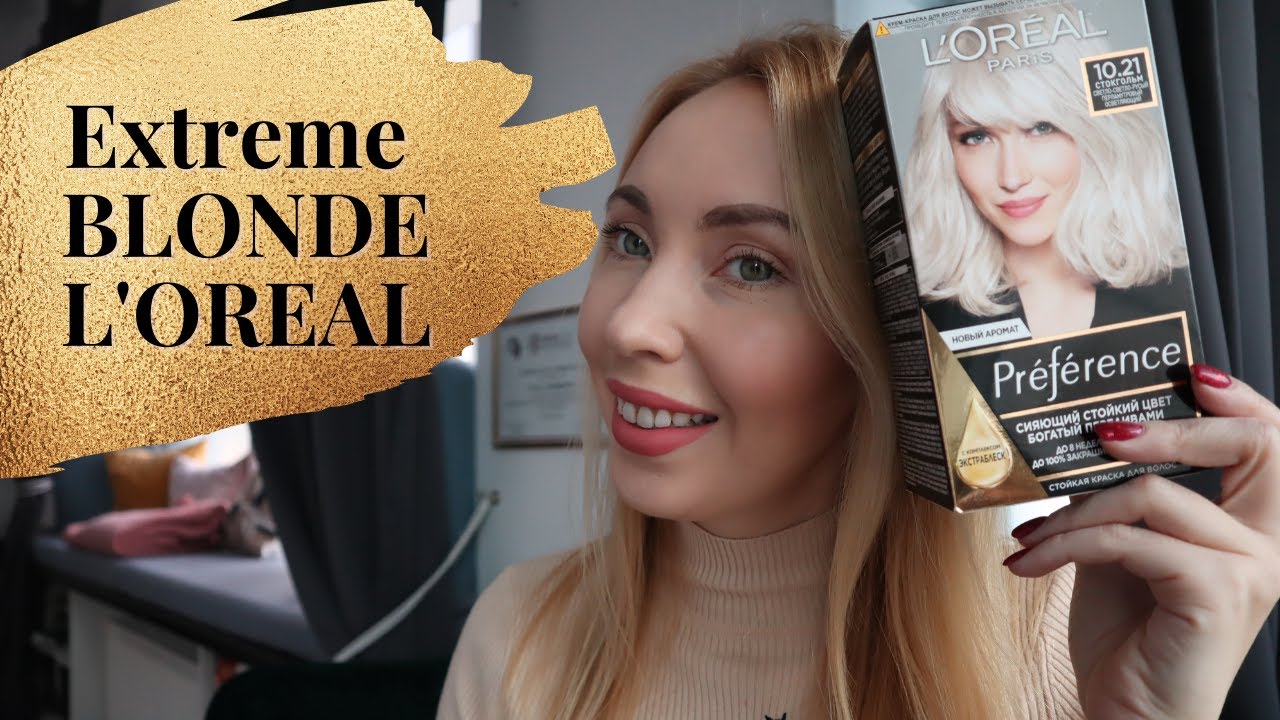 EXTREME BLONDE as The Snow Queen? L'OREAL PREFERENCE 10.21 - YouTube