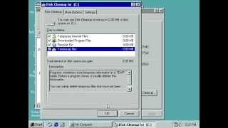 Windows 98 Disk Cleanup