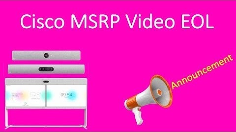 Cisco Video MSRP Pricing EOL/EOS