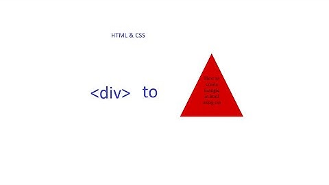 How to create Triangle and add text to it using HTMLand CSS.#HTML5 #CSS #triangle