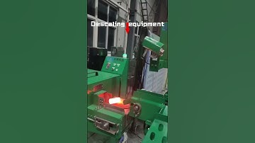 The scale cleaner can effectively remove the scale on the surface of forgings. #descaling machine