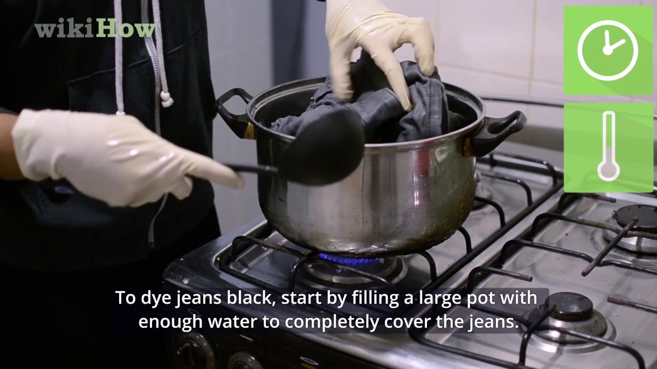 How to Dye Jeans Black (with Pictures) - wikiHow