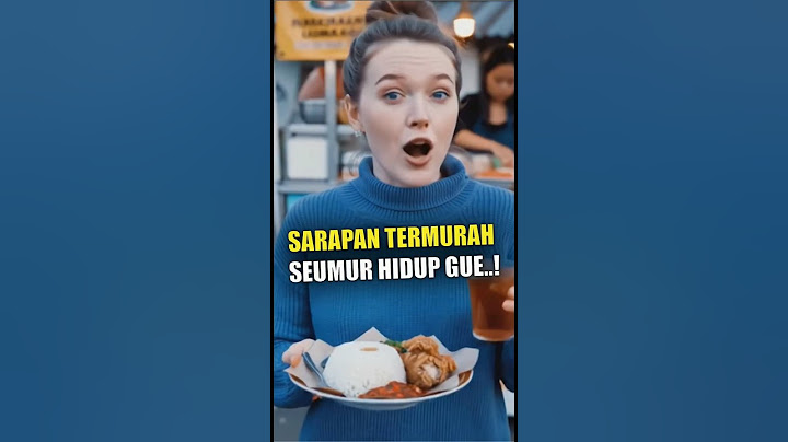 Bule ini kaget! sarapan bisa semurah ini? 😳🇮🇩