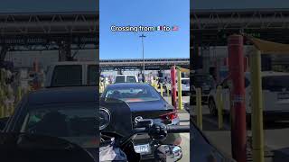 Crossing the border from Mexico back to America #fyp #border #borderline #mexico #tijuana #viral