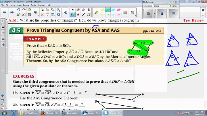 4.5 Prove Triangles Congruent by ASA and AAS