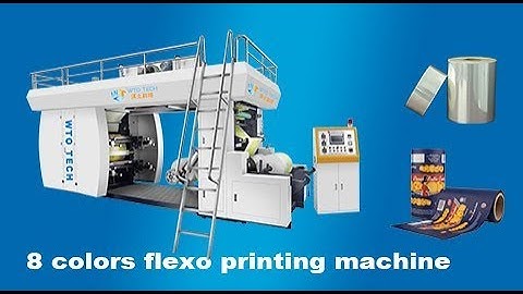 ci flexo printing machine 4 colors for bopp film installed in india wtotech