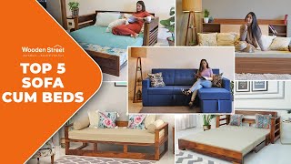 Top 5 Sofa Cum Bed 2023 | Modern Sofa Bed Designs | 2 In 1 Sofa Furniture | Woodenstreet screenshot 5