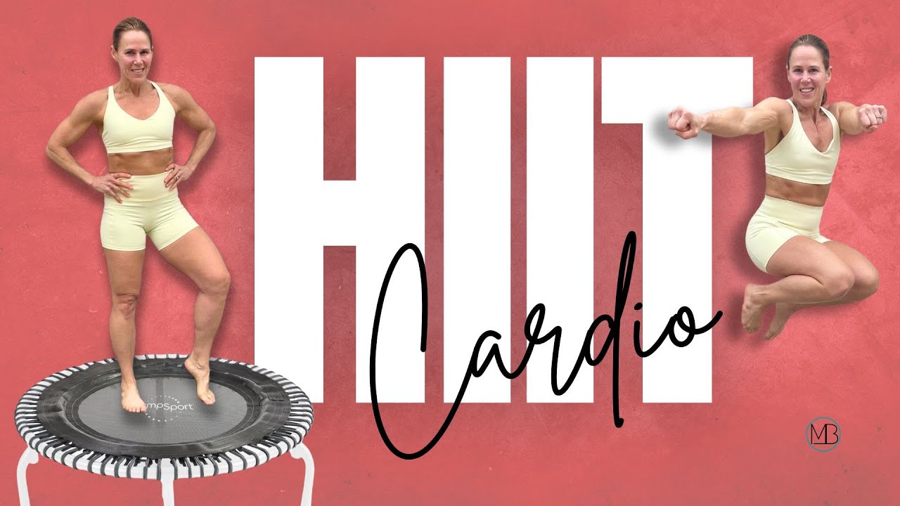 30 MIN Live with Michelle HIIT Sweaty Rebounder Intervals Trampoline Cardio Workout