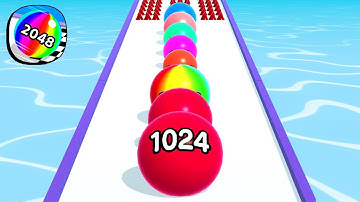 Ball Run 2048 - All Levels Gameplay Android, iOS ( Levels 4180 )