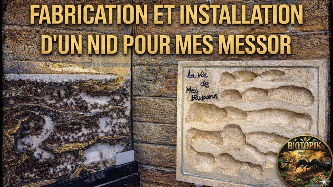 Tutoriel fabrication d’un nid pour Messor, test d’humification et installation.
