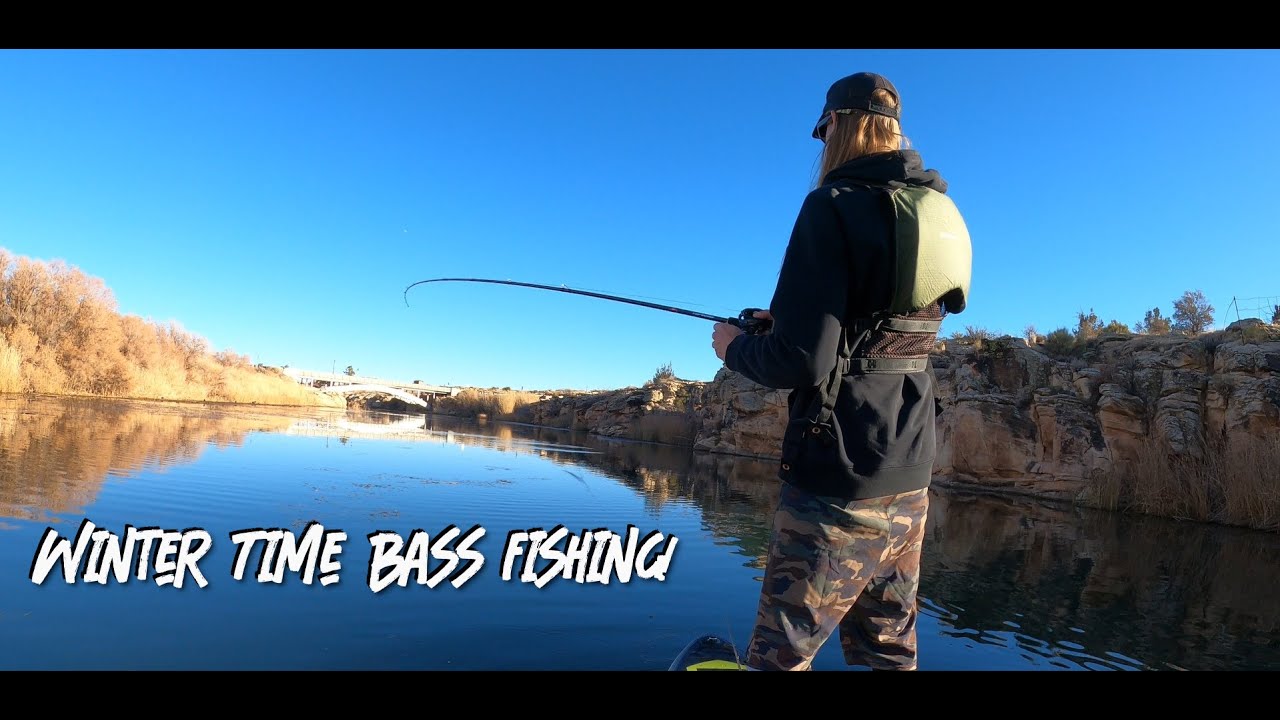 Winter bass fishing on the paddleboard