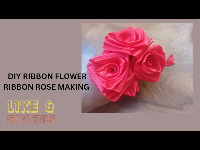 Make Satin ribbon Roses – Think Bowtique