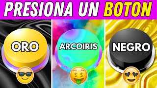 ¡Elige un BOTÓN...! | Arcoíris, Oro o Negro 🌈🟡⚫ | Cuál de los 3 botones vas a elegir 🤔?